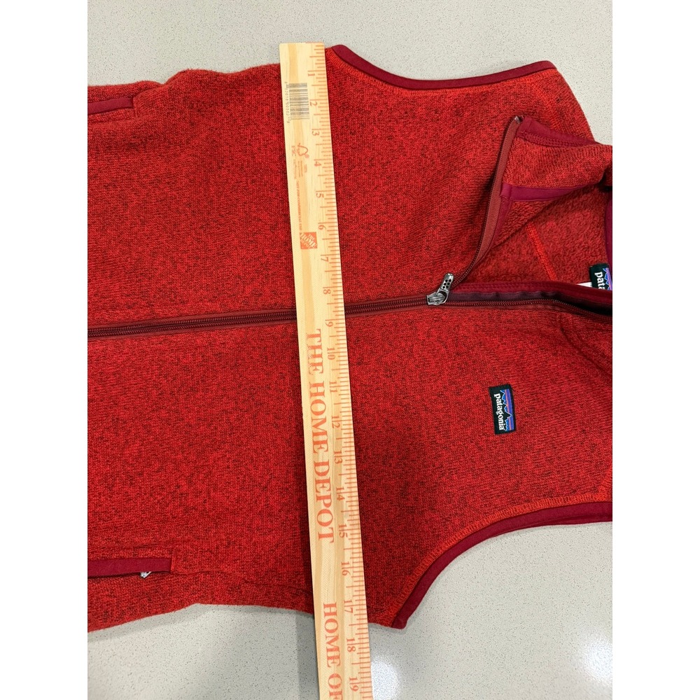 Patagonia Better Sweater Fleece Vest Womens Medium Red Full Zip 25887 - Picture 5 of 5
